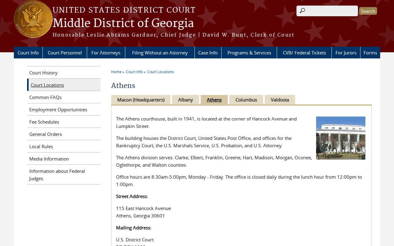Elbert County criminal court cases Middle District Athens Division