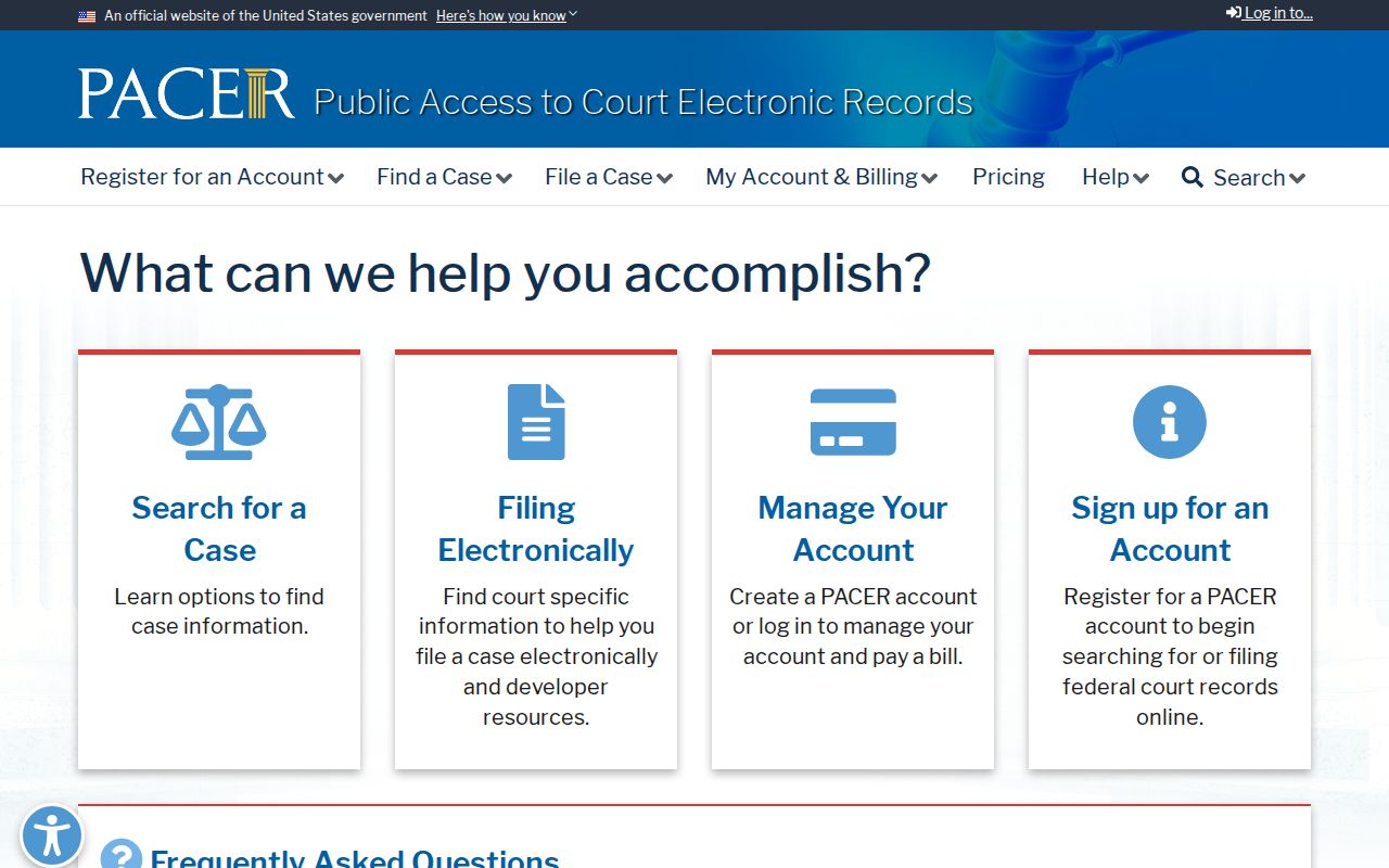 Elbert County criminal court cases PACER federal search
