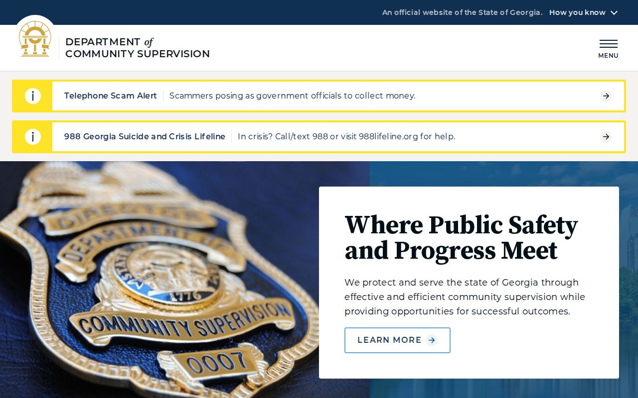 Elbert County criminal history supervision source at Georgia DCS